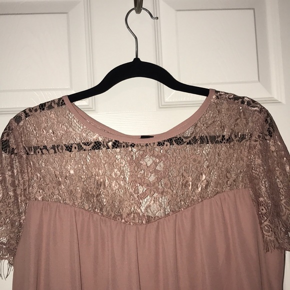 Mauve Pink Lace Dress - Picture 4 of 5